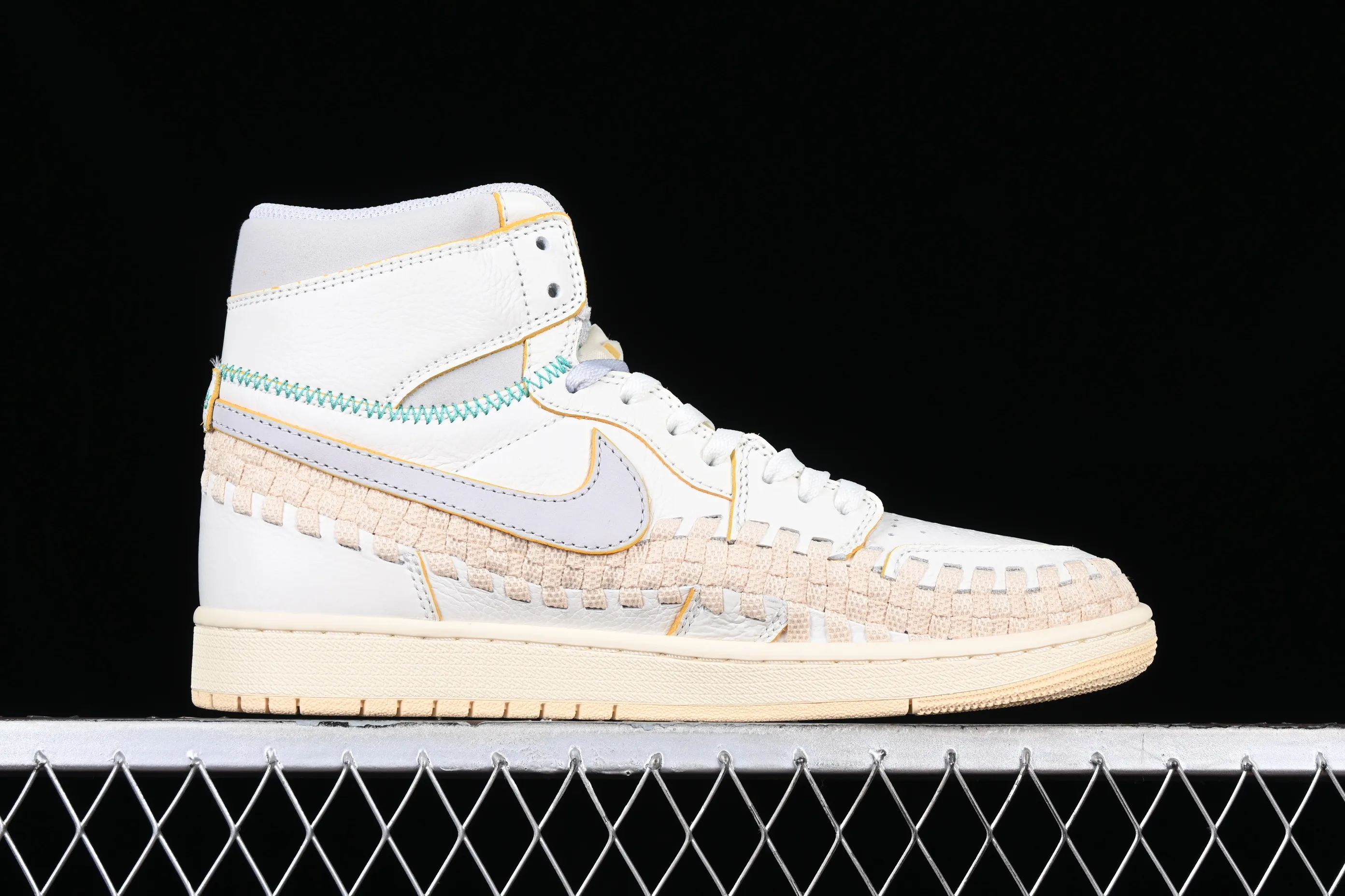 All categories Air Jordan Jordan series basketball shoes Air Jordan 1 High LW version Union x Air Jordan 1 High OG "Woven" AJ1 Joe 1 joint model woven high-top basketball shoes FD2565-100
